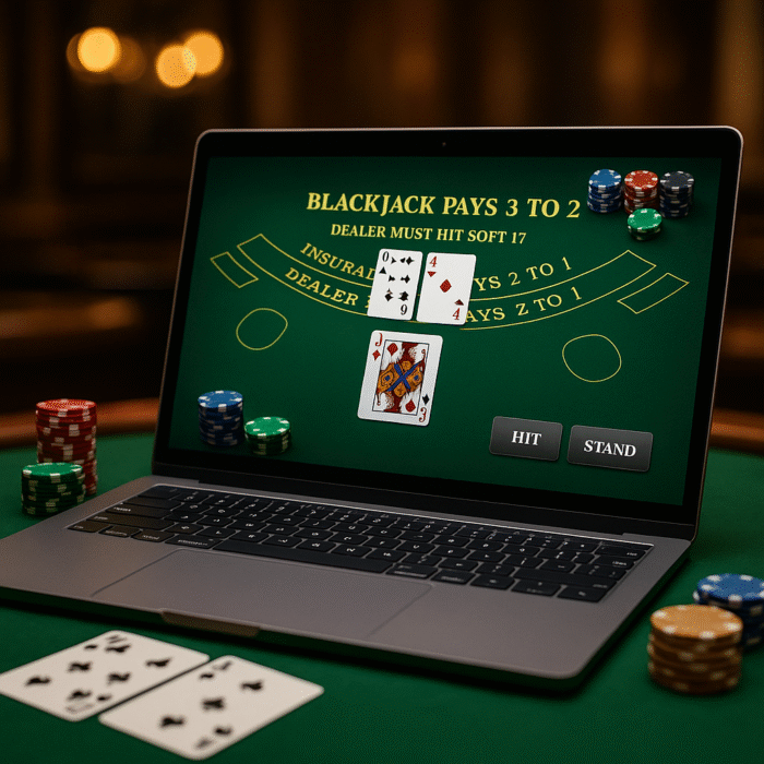 Blackjack online kaszinó játék